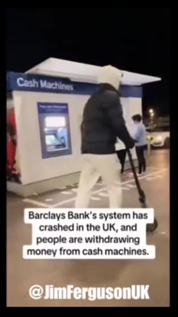 Barclays Bank's system has crashed in the UK