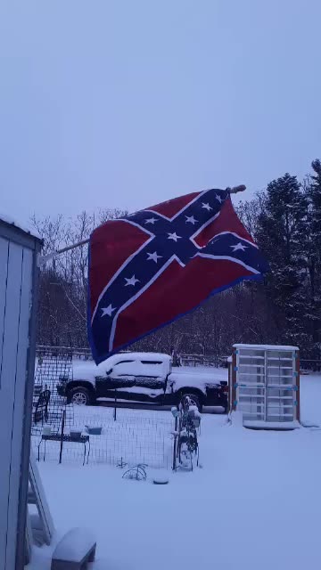The Rebel Flag in the Snow