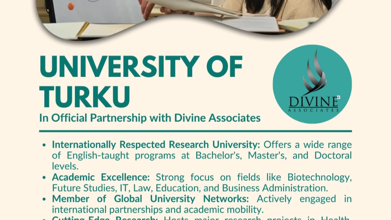 Empowering Global Futures: Study at the University of Turku with Divine Associates