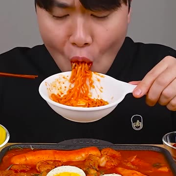 Fire noodle & Sausage & tteokbokki 🔥🌭