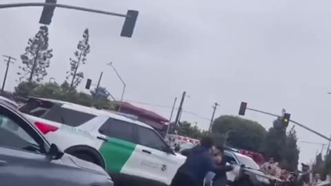 These insurrectionists are throwing rocks and bottles at federal agents in the