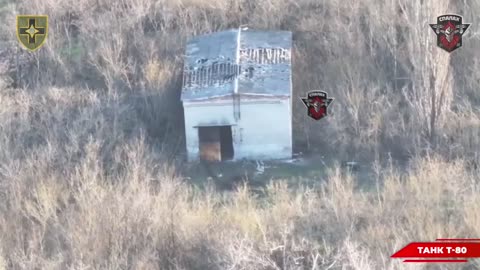 💥🤩 Destruction of Russian T-80 tank in cover with a fiber-optic FPV drone by 28th Brigade's
