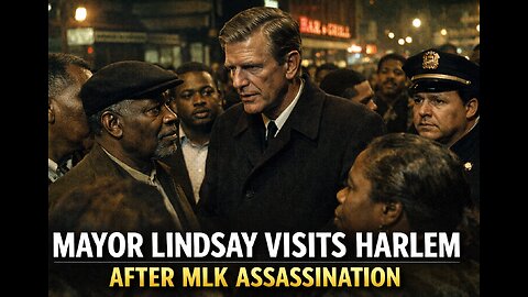 MAYOR LINDSAY VISITS HARLEM AFTER MLK ASSASSINATION