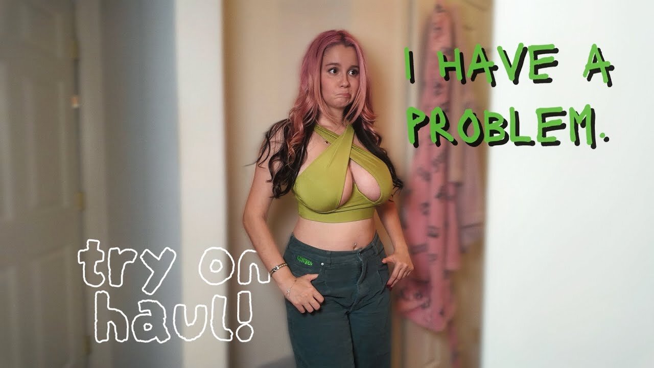 try on my old college going out tops with me