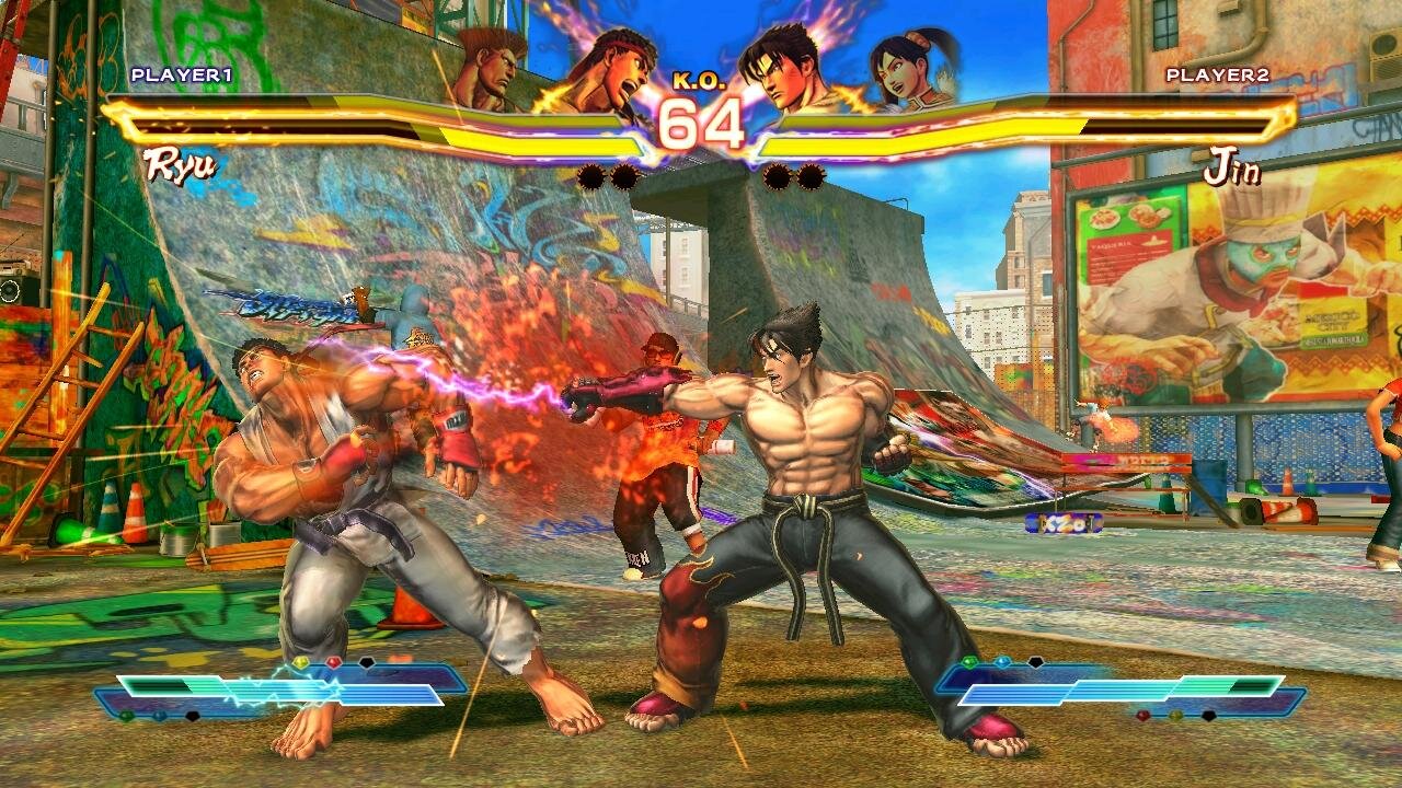 Street Fighter X Tekken Poison/Ryu Vs Chun-Li/Kammy 3D Anaglific Red/Cyan