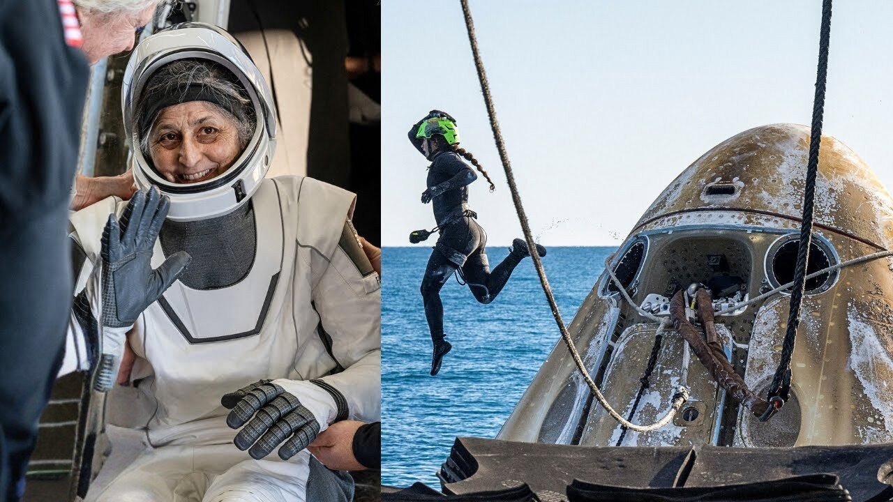 SPLASHDOWN: NASA astronauts Butch Wilmore and Suni Williams return to Earth