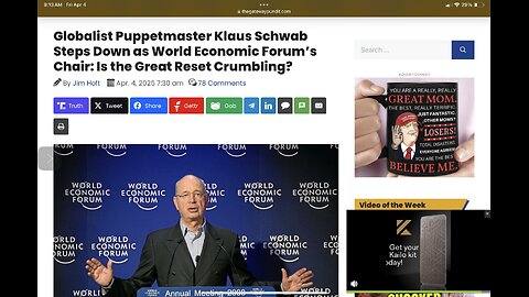 Globalist Puppetmaster Klaus Schwab Steps Down as WEF’s Chair: Is the Great Reset Crumbling?