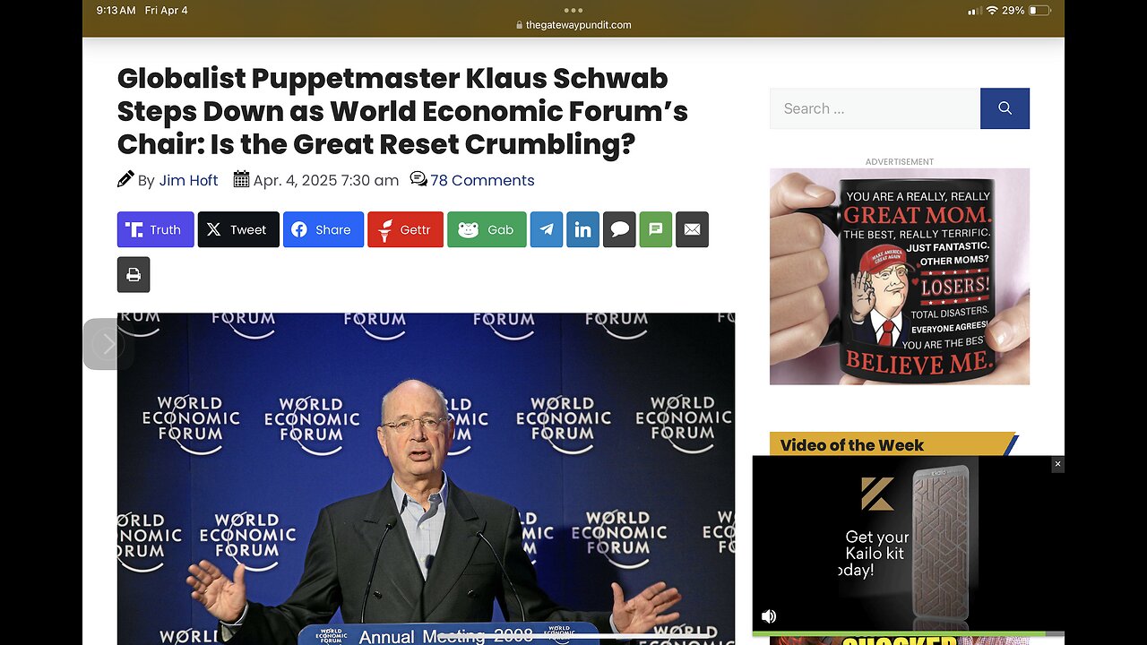 Globalist Puppetmaster Klaus Schwab Steps Down as WEF’s Chair: Is the Great Reset Crumbling?