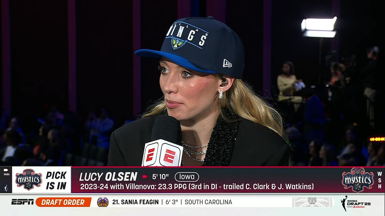 Paige Bueckers after selected #1 at 2025 WNBA Draft | UConn Huskies, Dallas Wings women's basketball