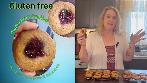 Gluten-Free Thumbprint Cookies 🍯 | Infused Honey + Coconut Oil