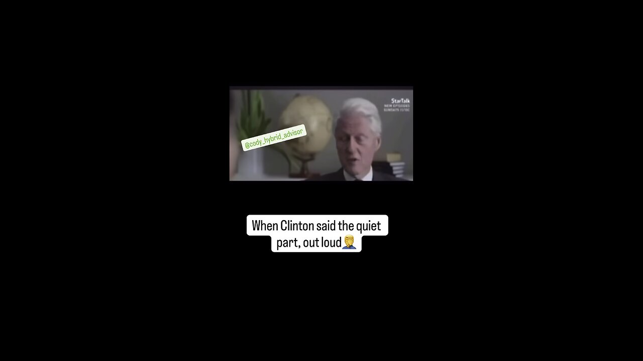 He said the quiet part out loud😬