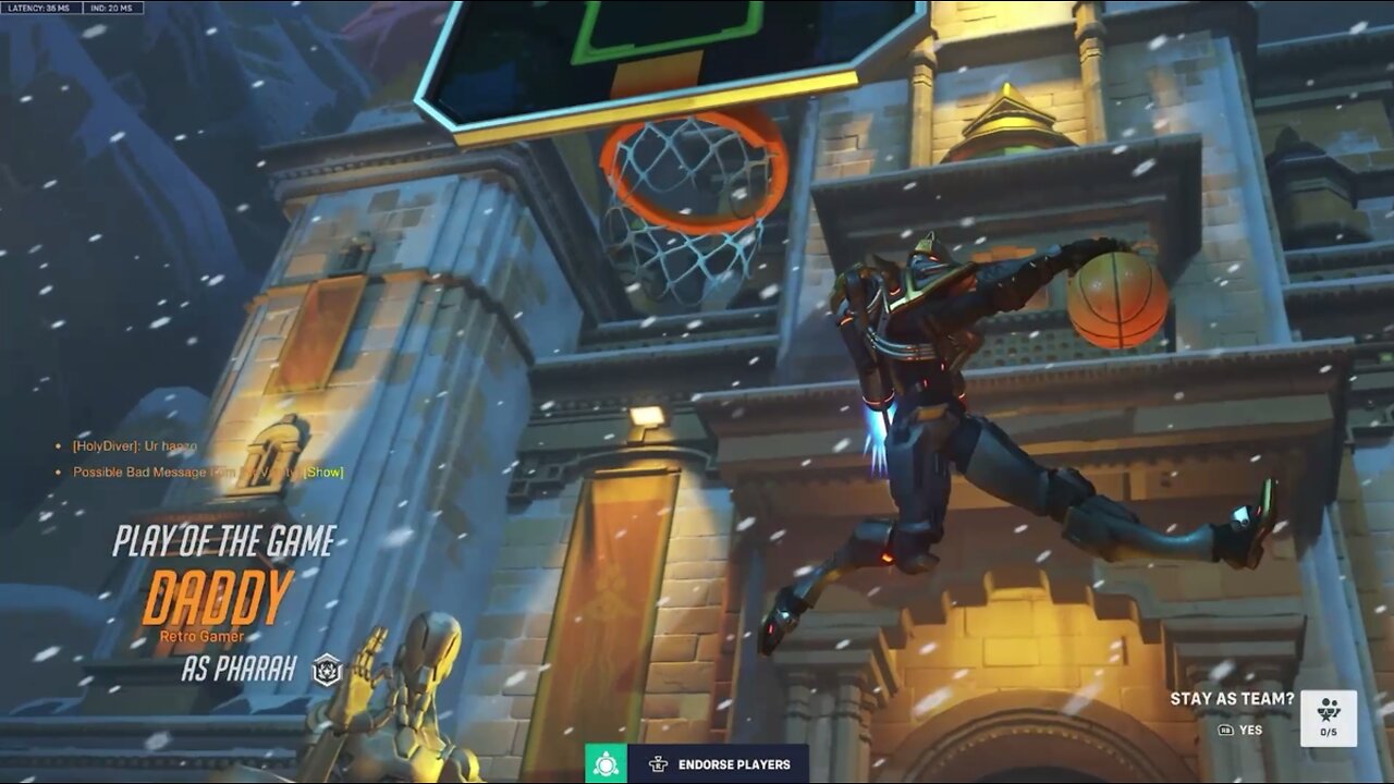 We almost lost the match. I don't think it was because of me.