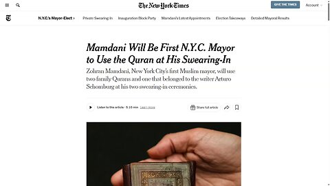 BANNON: The New York Times Is Glazing Mamdani, They're Glazing The Quran, They're Glazing Islam, It Is SICKENING!