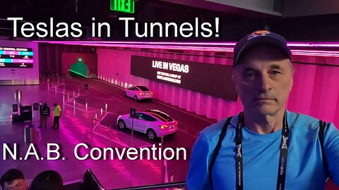 NAB Convention 2025 Las Vegas Tesla rides in Tunnels