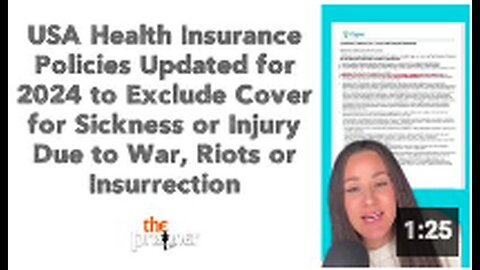 "2024 USA Health Insurance Updates: War-Related Sickness or Injury Not Covered"