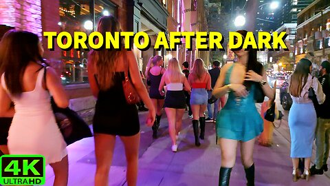 Friday Night Downtown Toronto 🌃 Victoria Day Weekend Nightlife Canada 🇨🇦