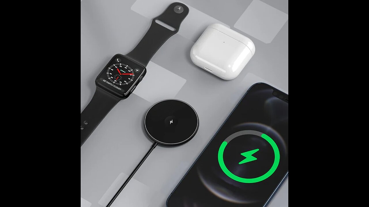 USB-C MagSafe Magnetic Wireless Charger, for iPhone, Airpods & iWatch