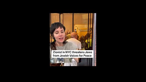 Psycho Zionist Threatens Antizionist Jews in NYC