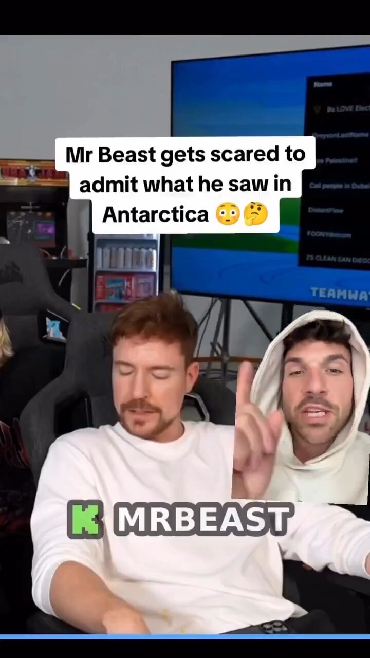 MrBeast has seen the wall in Antarctica talking about it on a podcast
