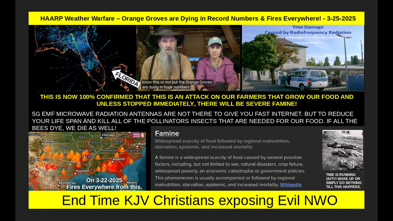HAARP Weather Warfare – Orange Groves are Dying in Record Numbers & Fires Everywhere! - 3-25-2025