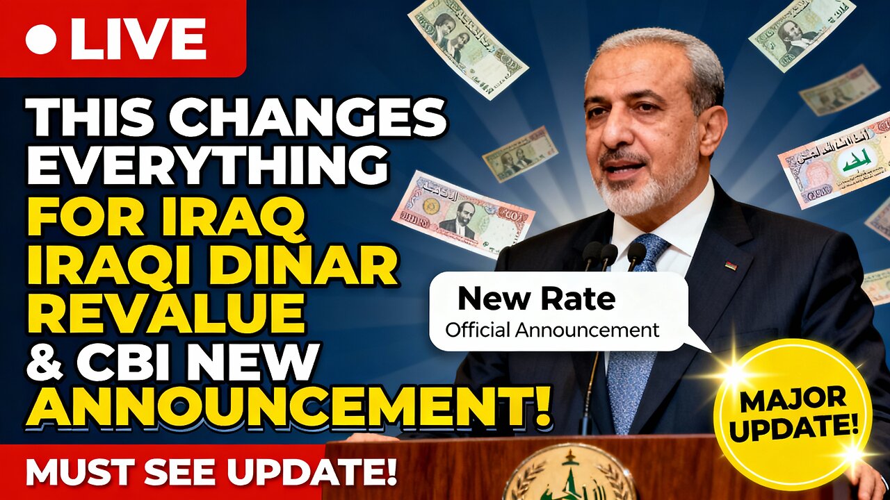 This Changes Everything for Iraq Iraqi Dinar Revalue Update & CBI New Announcement! 🏦💰 💥 IQD News