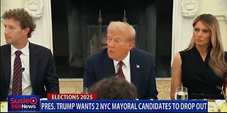 TRUMP WANTS 2 NYC MAYORAL CANDIDATES TO DROP OUT