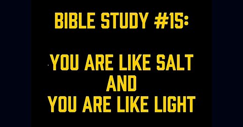Good Morning! ☀️ Bible Study #15: You Are Like Salt & You Are Like Light 📖 #ASL #signlanguage