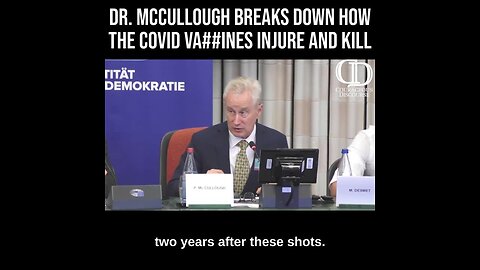 "Dr. Peter McCullough Explores Injury Mechanisms of the Virus Vaccine"