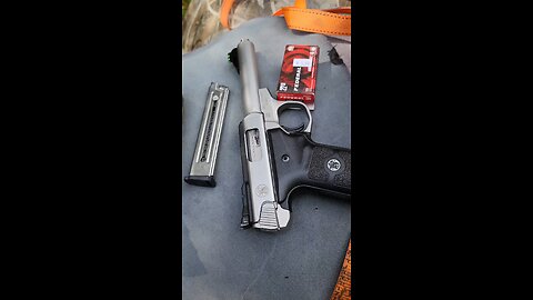 Jaguar Silencers CAS22T on my S&W Victory with Federal American Eagle 45gr Suppressor Subsonic Ammo