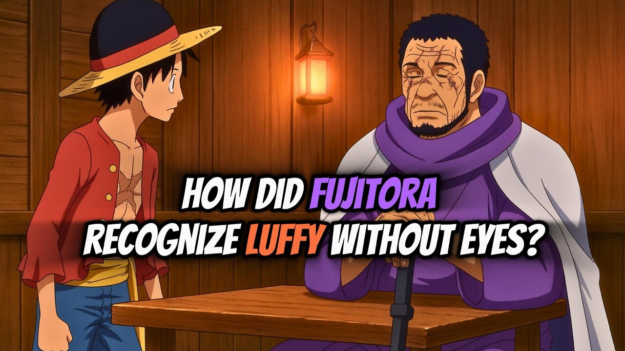 How did Fujitora recognize Luffy without eyes?