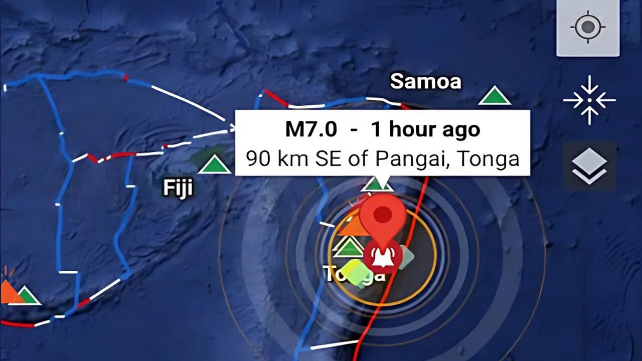 Tsunami Warning Lifted After 7.0 Quake Near Tonga - Ice Storm, Power Outages, Tornadoes, Huge Hail