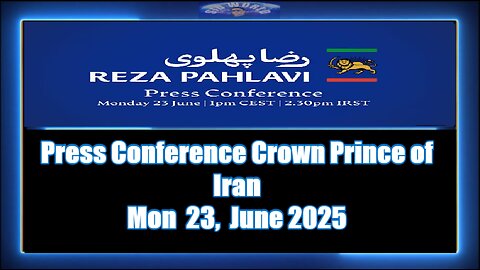 Press Conference Crown Prince of Iran