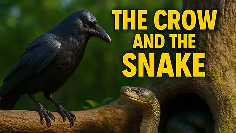 The Crow and the Snake | Clever Revenge Story | Animated Moral Tale