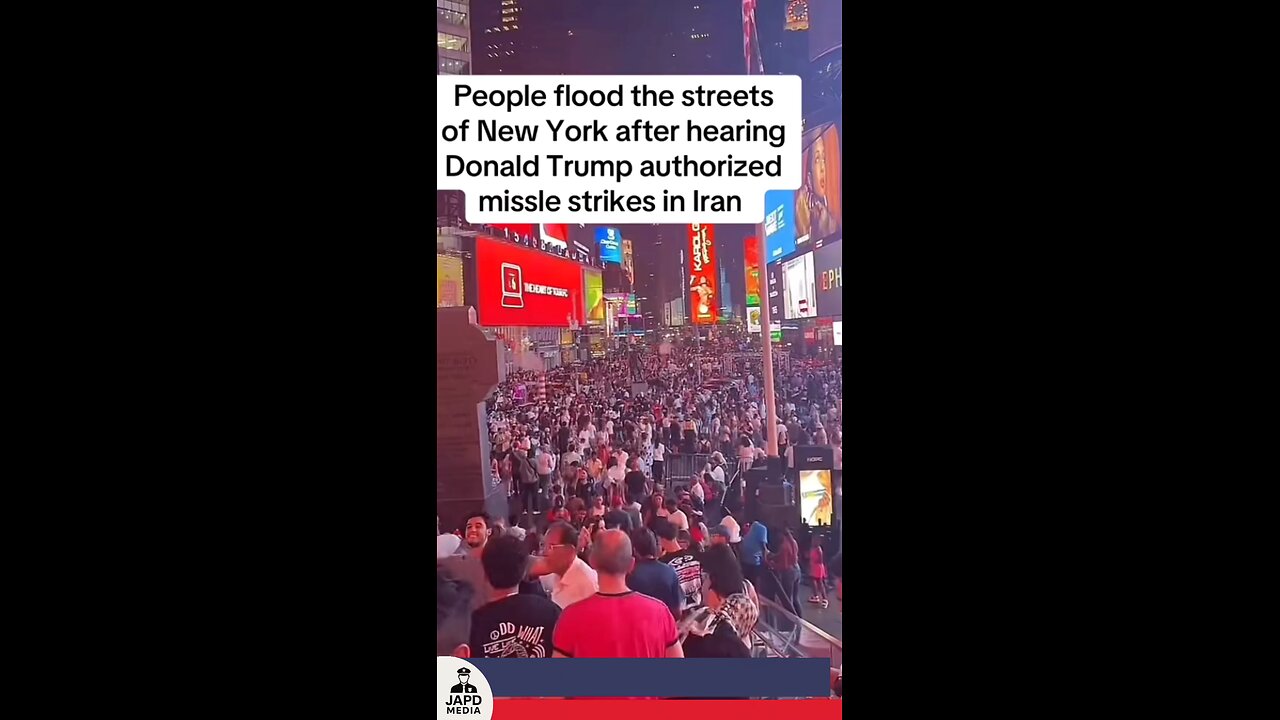 New Yorkers react as news breaks of missile strikes hitting targets across Iran.