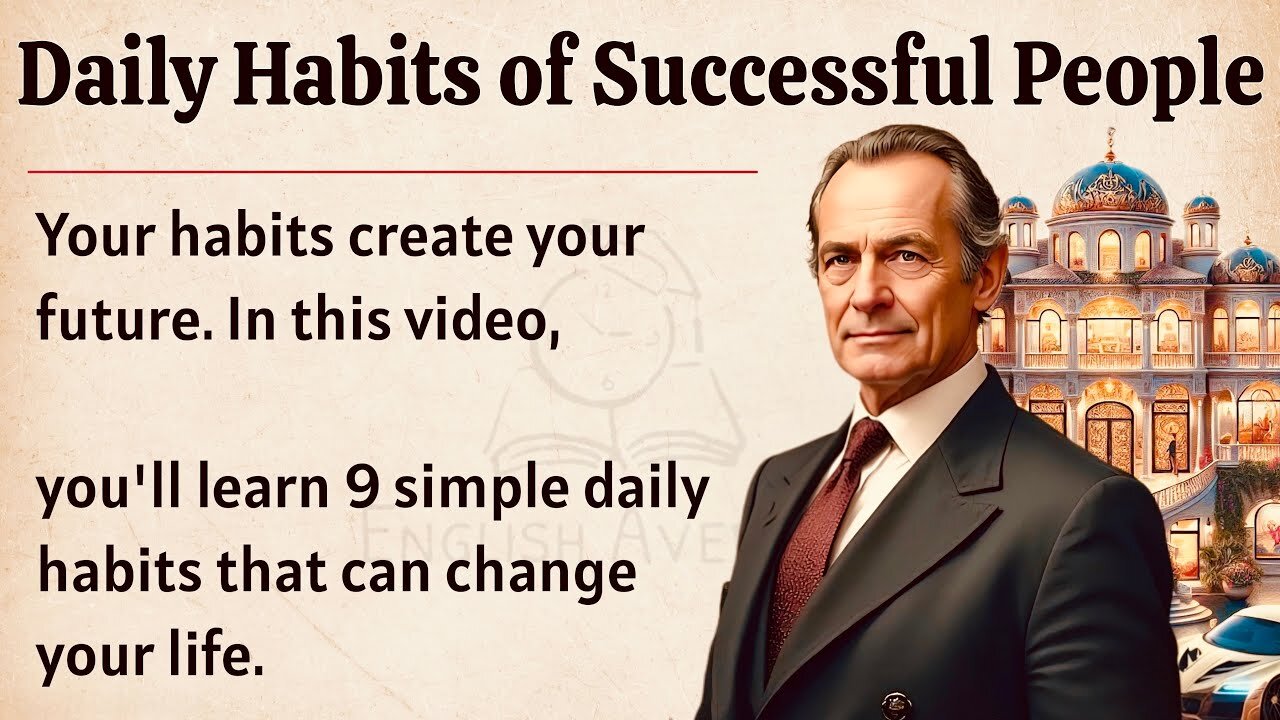 Daily Habits of Successful People: It’s all about Routine || Graded Reader || Improve Your English ✅