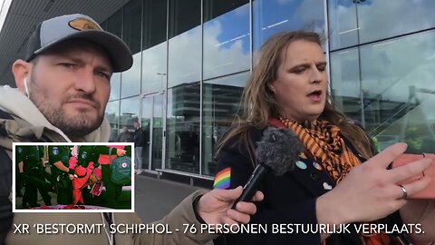 XR ‘bestormd’ Schiphol “Ze blokkeren andere mensen” KMAR grijpt in ​⁠