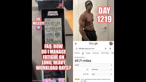 FAQ: How do I manage fatigue on long, heavy workload days? (Day 1219)