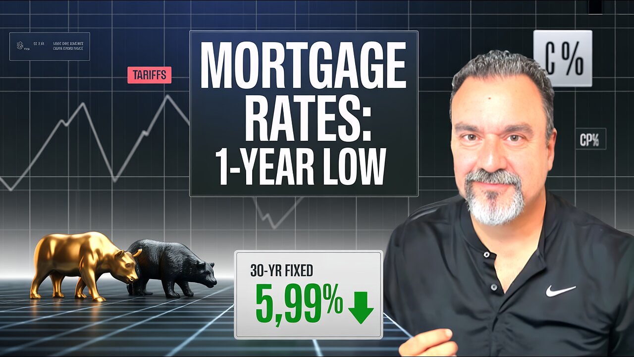 Mortgage Rates DROP to 1-Year Low 🏡 But Inflation, Jobs & Tariffs Loom
