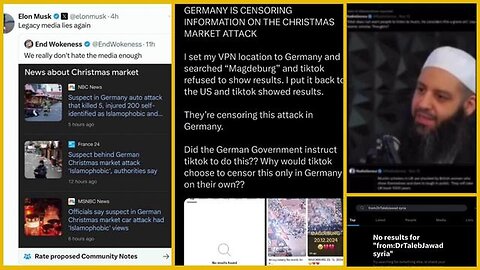 "Elon Musk's Twitter Deletes, Then Reinstates, Account of Magdeburg Terrorist"