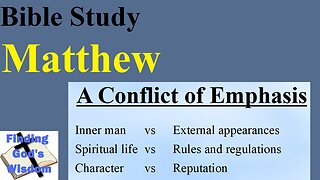 Matthew 23:31-39 - A Conflict of Emphasis