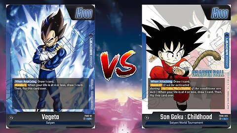 Dragonball Fusion World Online Vegeta VS Son Goku Childhood!!