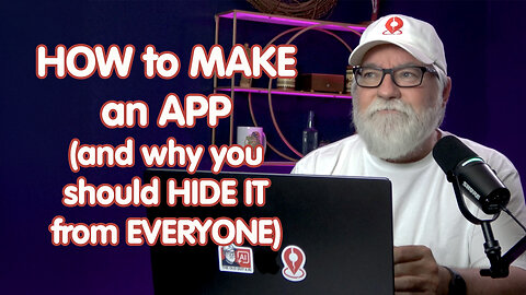 How to MAKE an APP, then NOT SHARE IT with ANYONE | OLD GUY & AI