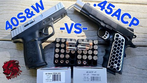 Big Bore Slugfest .45ACP vs .40S&W part 2 Underwood Ammo light for caliber hollow points
