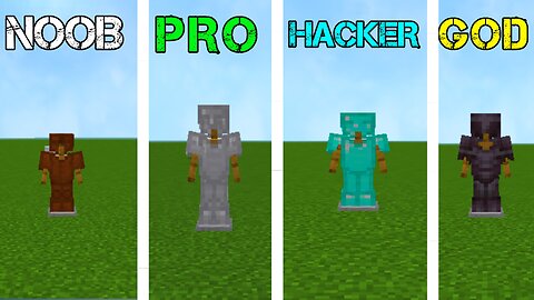 NOOB VS PRO VS HACKER VS GOD IN MINECRAFT