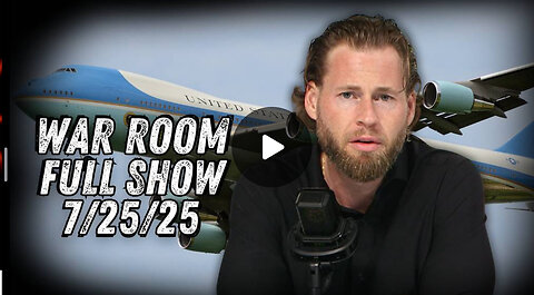 7 25 25 OWEN SHROYER War Room Trump In Scotland For Working Vacation Addressing The Press On Epstein