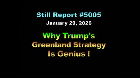 5005, Why Trump’s Greenland Strategy is Genius !