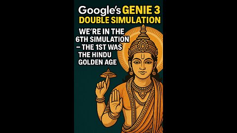 Google’s Genie 3 Double Simulation: We’re in the 6th Simulation — Was the 1st the Hindu Golden Age?