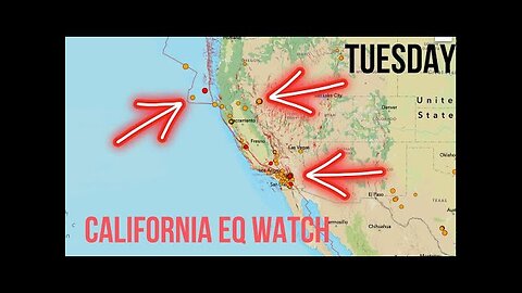 Major uptick in Earthquakes across California. 3.8 EQ Illinois. Tuesday update.