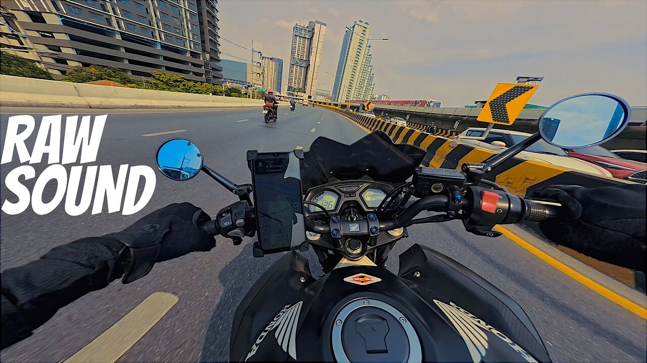 Honda CB 650F CHILL Highway commute Akrapovic RAW Sound 4K PoV by Combastaboyy