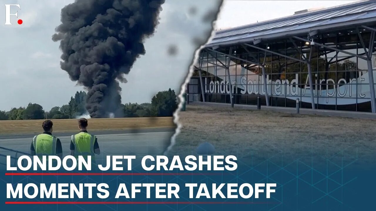 London: Plane Crashes After Takeoff From Southend Airport, Massive Fireball Erupts | N18G